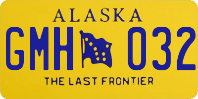 AK license plate GMH032