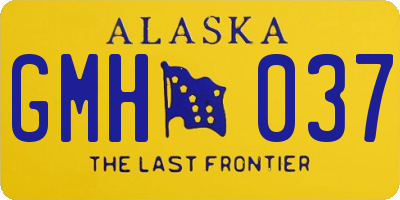 AK license plate GMH037