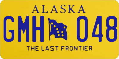 AK license plate GMH048