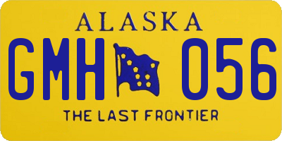 AK license plate GMH056