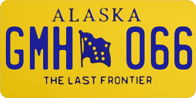 AK license plate GMH066