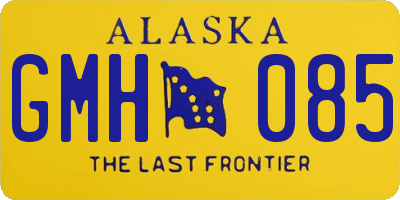 AK license plate GMH085