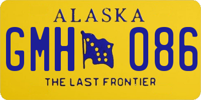 AK license plate GMH086