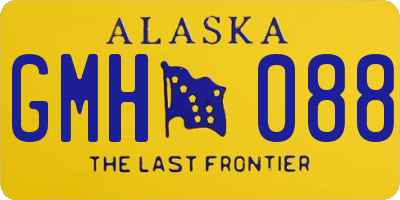 AK license plate GMH088