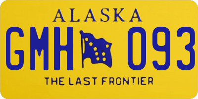 AK license plate GMH093