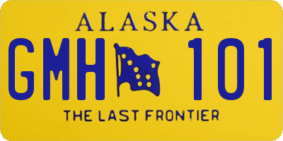 AK license plate GMH101
