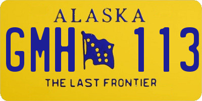 AK license plate GMH113