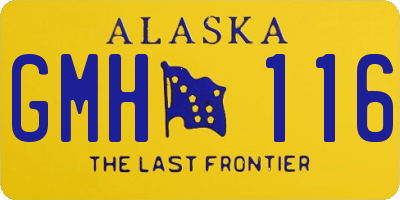 AK license plate GMH116