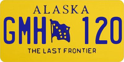 AK license plate GMH120