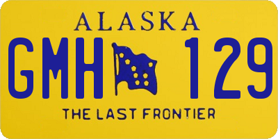 AK license plate GMH129