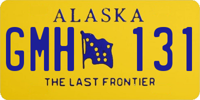 AK license plate GMH131