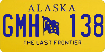 AK license plate GMH138
