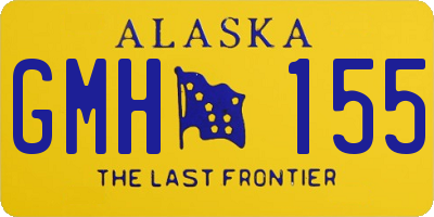 AK license plate GMH155