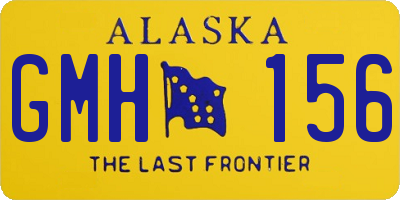 AK license plate GMH156