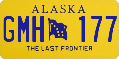 AK license plate GMH177