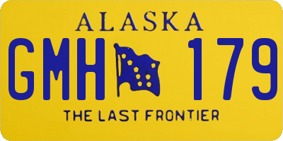 AK license plate GMH179