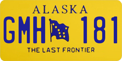 AK license plate GMH181