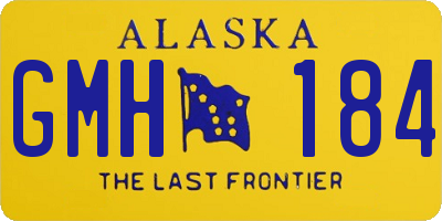 AK license plate GMH184