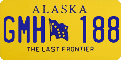 AK license plate GMH188
