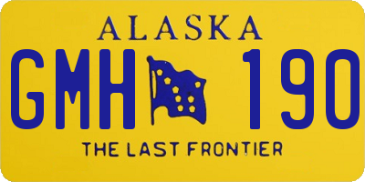 AK license plate GMH190
