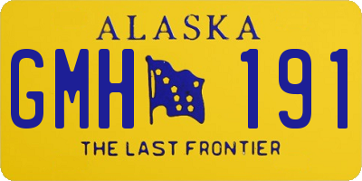 AK license plate GMH191