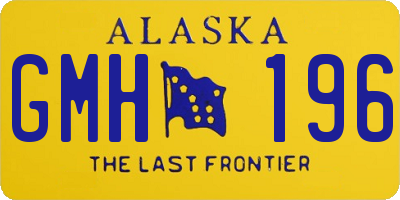 AK license plate GMH196