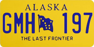 AK license plate GMH197