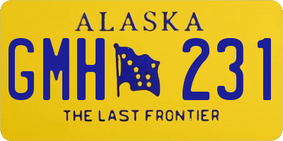 AK license plate GMH231