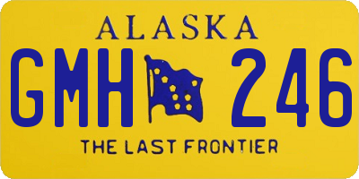 AK license plate GMH246