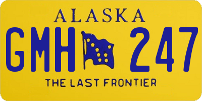 AK license plate GMH247