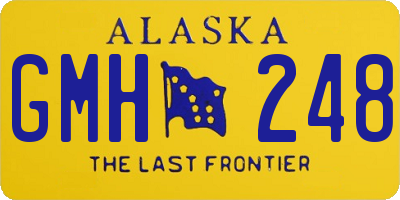 AK license plate GMH248