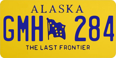 AK license plate GMH284