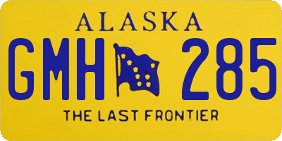 AK license plate GMH285