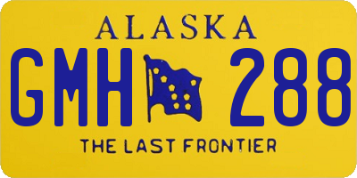 AK license plate GMH288