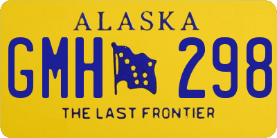 AK license plate GMH298