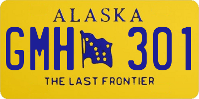 AK license plate GMH301