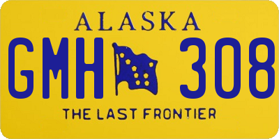 AK license plate GMH308