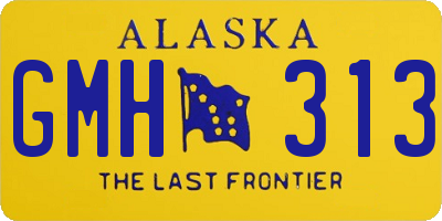 AK license plate GMH313