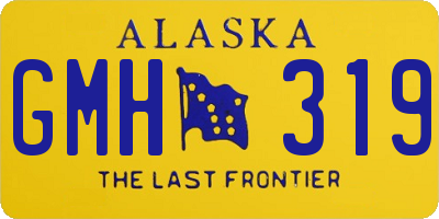 AK license plate GMH319
