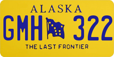 AK license plate GMH322