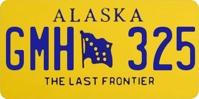 AK license plate GMH325