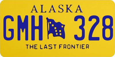 AK license plate GMH328