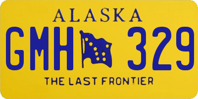 AK license plate GMH329