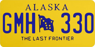 AK license plate GMH330
