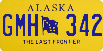 AK license plate GMH342