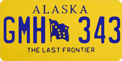 AK license plate GMH343