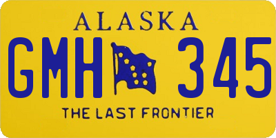 AK license plate GMH345