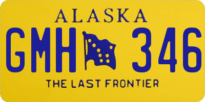 AK license plate GMH346