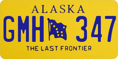 AK license plate GMH347