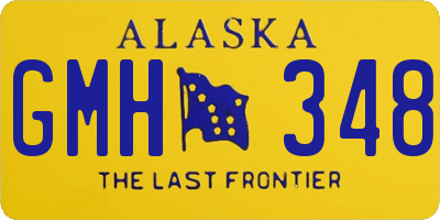 AK license plate GMH348